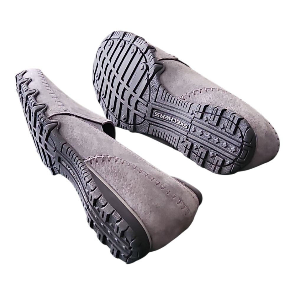 Skechers Slip ons Suede Leather Memory Foam Relaxed Fit Womens Size 8.5 NWT - Picture 6 of 7